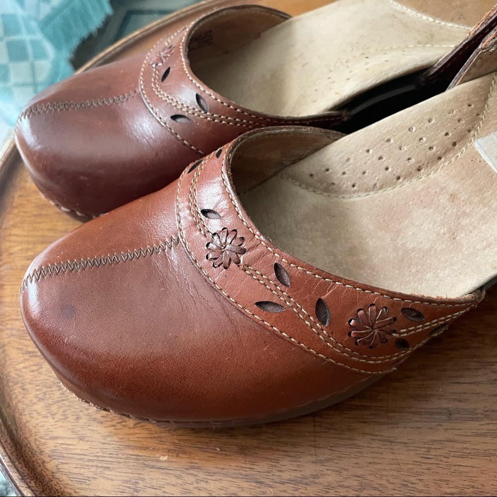 Dansko leather clogs size 38